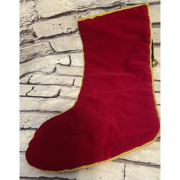 Christmas Stocking, Needle Point Christmas Stocking 16” By 8” - Picture 2 of 7